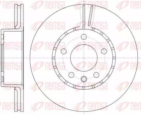 Kawe 6300 10 - Спирачен диск vvparts.bg