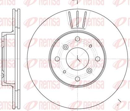 Kawe 6322 10 - Спирачен диск vvparts.bg