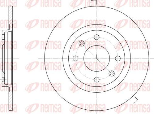 Kawe 6241 01 - Спирачен диск vvparts.bg