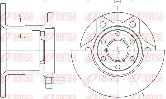 Kawe 6243 00 - Спирачен диск vvparts.bg