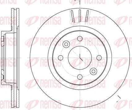 Kawe 6204 10 - Спирачен диск vvparts.bg