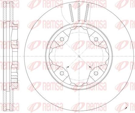 Kawe 6205 10 - Спирачен диск vvparts.bg