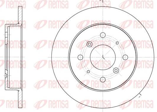 Kawe 6208 00 - Спирачен диск vvparts.bg