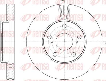 Kawe 62087 10 - Спирачен диск vvparts.bg