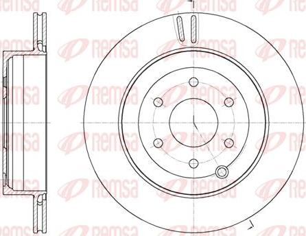 Kawe 62135 10 - Спирачен диск vvparts.bg