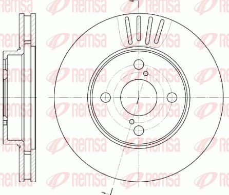 Kawe 6742 10 - Спирачен диск vvparts.bg