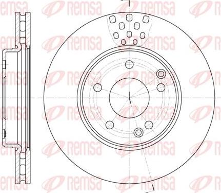 Kawe 6751 10 - Спирачен диск vvparts.bg