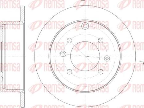 Kawe 6757 00 - Спирачен диск vvparts.bg