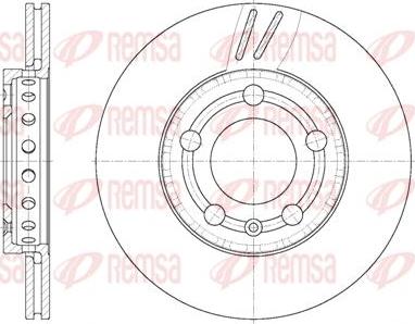 Kawe 6709 10 - Спирачен диск vvparts.bg