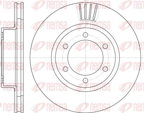 Kawe 6706 10 - Спирачен диск vvparts.bg