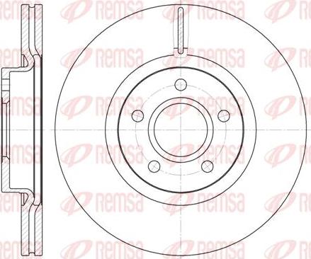 Kawe 6711 10 - Спирачен диск vvparts.bg