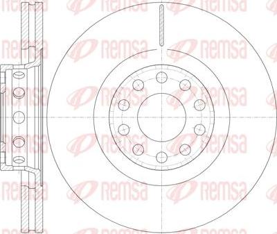 Kawe 6781 10 - Спирачен диск vvparts.bg