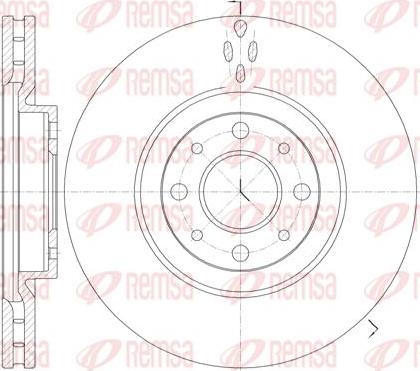 Kawe 6734 10 - Спирачен диск vvparts.bg