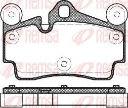 Kawe 0996 00 - Комплект спирачно феродо, дискови спирачки vvparts.bg