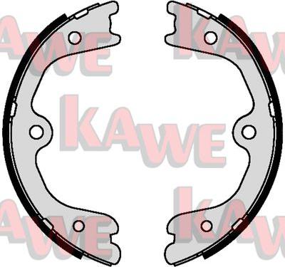 Kawe 09490 - Комплект спирачна челюст, ръчна спирачка vvparts.bg