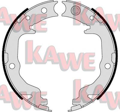 Kawe 09540 - Комплект спирачна челюст, ръчна спирачка vvparts.bg