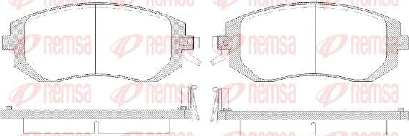 Kawe 0951 14 - Комплект спирачно феродо, дискови спирачки vvparts.bg