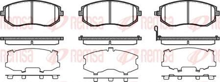 Kawe 0951 11 - Комплект спирачно феродо, дискови спирачки vvparts.bg