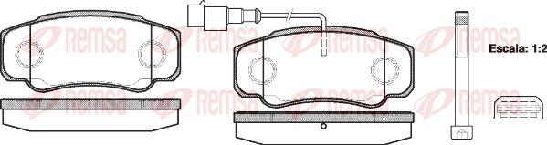 Kawe 0961 02 - Комплект спирачно феродо, дискови спирачки vvparts.bg