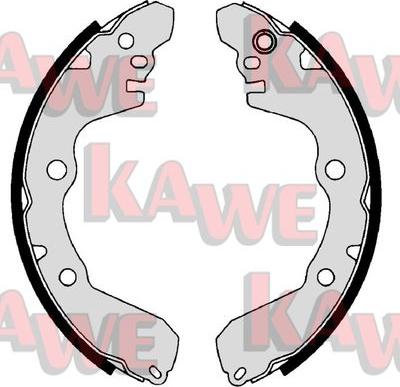 Kawe 09680 - Комплект спирачна челюст vvparts.bg