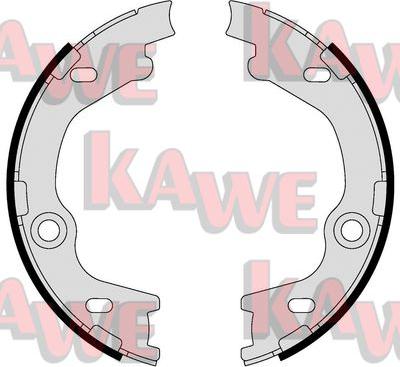 Kawe 09630 - Комплект спирачна челюст, ръчна спирачка vvparts.bg