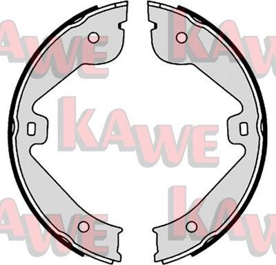 Kawe 09150 - Комплект спирачна челюст, ръчна спирачка vvparts.bg