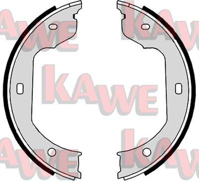 Kawe 09110 - Комплект спирачна челюст, ръчна спирачка vvparts.bg