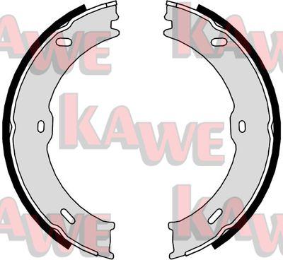 Kawe 09710 - Комплект спирачна челюст, ръчна спирачка vvparts.bg