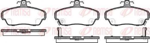 Kawe 0490 02 - Комплект спирачно феродо, дискови спирачки vvparts.bg