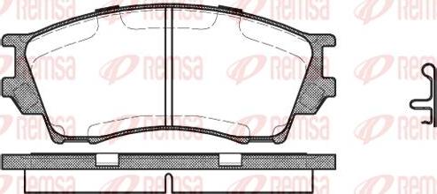 Kawe 0491 00 - Комплект спирачно феродо, дискови спирачки vvparts.bg