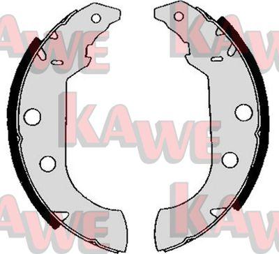 Kawe 04980 - Комплект спирачна челюст vvparts.bg