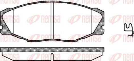 Kawe 0443 04 - Комплект спирачно феродо, дискови спирачки vvparts.bg