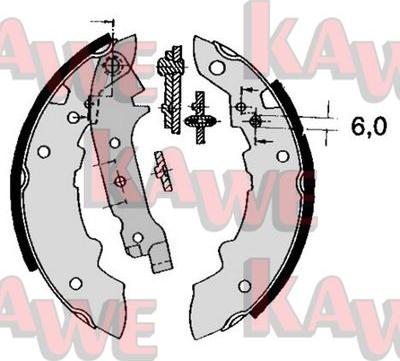 Kawe 04470 - Комплект спирачна челюст vvparts.bg