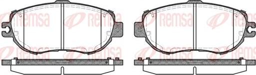 Kawe 0456 00 - Комплект спирачно феродо, дискови спирачки vvparts.bg