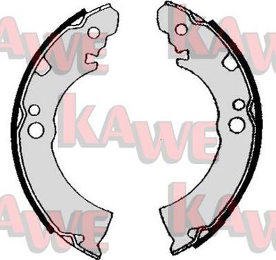 Kawe 04630 - Комплект спирачна челюст vvparts.bg