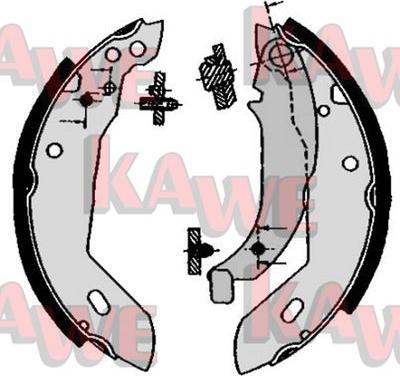 Kawe 04670 - Комплект спирачна челюст vvparts.bg