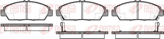 Kawe 0406 02 - Комплект спирачно феродо, дискови спирачки vvparts.bg