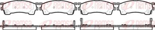 Kawe 0415 04 - Комплект спирачно феродо, дискови спирачки vvparts.bg