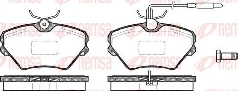 Kawe 0485 02 - Комплект спирачно феродо, дискови спирачки vvparts.bg