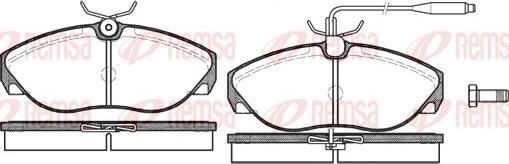 Kawe 0486 02 - Комплект спирачно феродо, дискови спирачки vvparts.bg