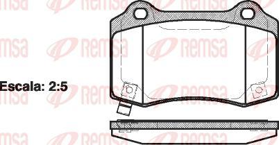 Kawe 0434 54 - Комплект спирачно феродо, дискови спирачки vvparts.bg