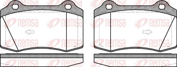 Kawe 0434 55 - Комплект спирачно феродо, дискови спирачки vvparts.bg