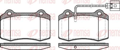 Kawe 0434 01 - Комплект спирачно феродо, дискови спирачки vvparts.bg