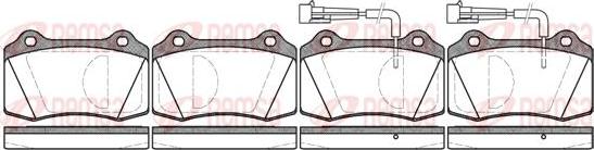 Kawe 0434 02 - Комплект спирачно феродо, дискови спирачки vvparts.bg