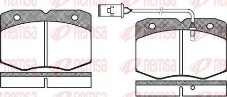 Kawe 0435 02 - Комплект спирачно феродо, дискови спирачки vvparts.bg