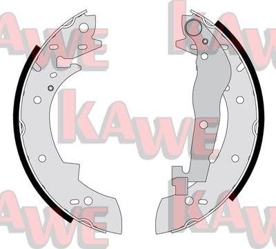 Kawe 04290 - Комплект спирачна челюст vvparts.bg