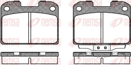 Kawe 0476 00 - Комплект спирачно феродо, дискови спирачки vvparts.bg