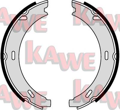 Kawe 04730 - Комплект спирачна челюст, ръчна спирачка vvparts.bg