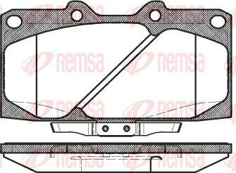 Kawe 0599 04 - Комплект спирачно феродо, дискови спирачки vvparts.bg