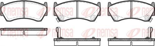 Kawe 0592 02 - Комплект спирачно феродо, дискови спирачки vvparts.bg